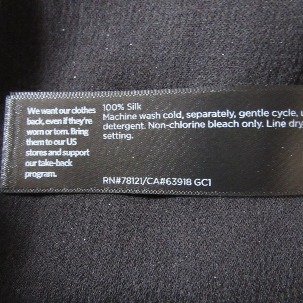 Eileen Fisher Black Silk Dress Large Sleeveless Crewneck Minimalist Lagenlook - Picture 8 of 9